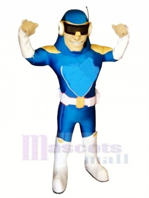 Fort Bleu Capitaine Mascotte Costume Gens