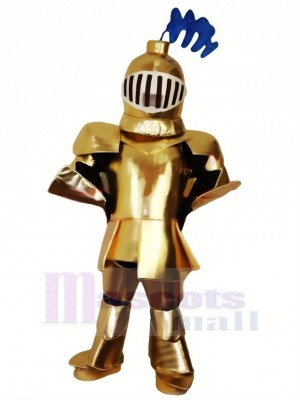 Cool d'or Chevalier Mascotte Costume Gens