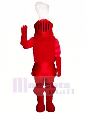 Mode rouge Chevalier Mascotte Costume Personnes