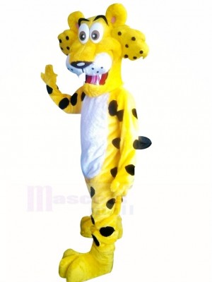 Drôle guépard avec Gros Yeux Mascotte Costume Dessin animé