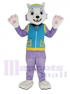 Mignon Paw Patrol Everest Chien husky Mascotte Costume Dessin animé