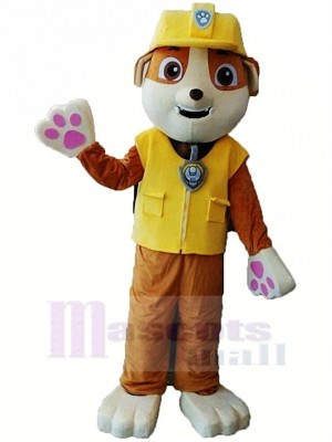 Pat Patrouille Paw Patrol Rubble Mascotte Costume Dessin Animé