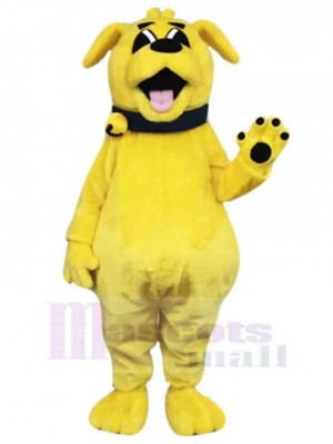 Chien jaune souriant mignon Costume de mascotte Animal