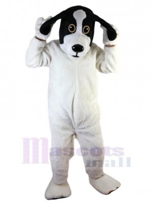 Chien blanc heureux Costume de mascotte Animal Adulte