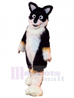 Chien renard brun husky Costume de mascotte Animal aux grands yeux