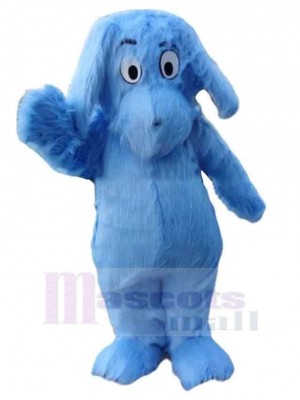 Gentil chien poilu bleu Costume de mascotte Animal