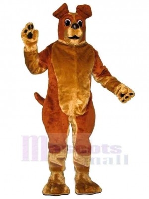 Chien chiot livre brun Costume de mascotte Animal