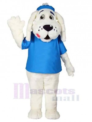 Slush Puppie Chien Costume de mascotte Animal en T-shirt bleu