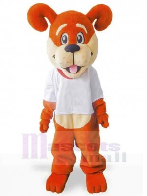 Chien orange super mignon Costume de mascotte Animal