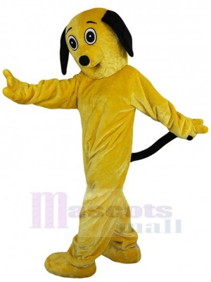 Chien jaune Costume de mascotte Animal aux oreilles noires