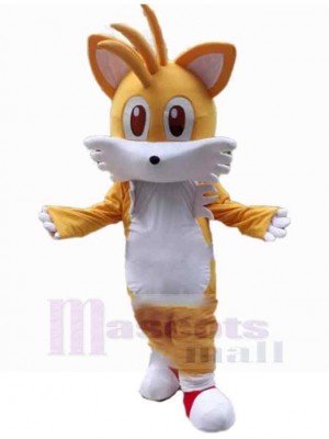 Chat jaune comique Costume de mascotte Animal