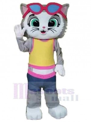 Chat costume de mascotte