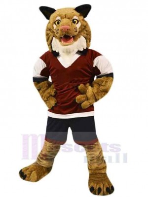 Cool fort sport Chat sauvage Costume de mascotte Animal