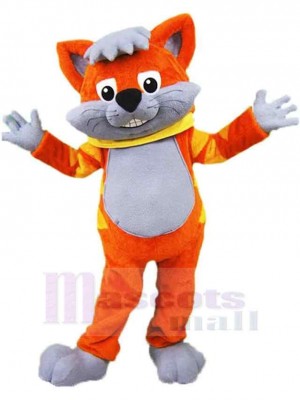 Chat Orange Costume de mascotte Animal avec ventre gris