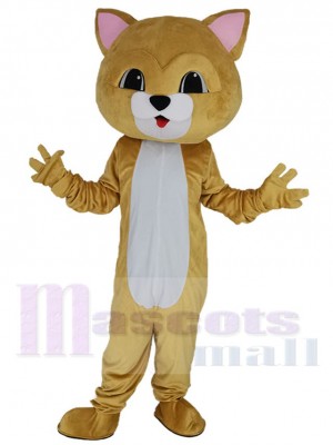Adorable chat brun Mascotte Costume Animal