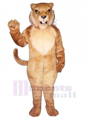 Chat sauvage fort Costume de mascotte Animal aux yeux jaunes