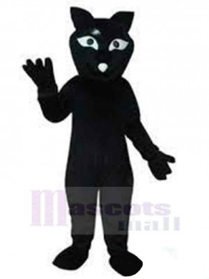 Chat noir Costume de mascotte Animal au nez blanc