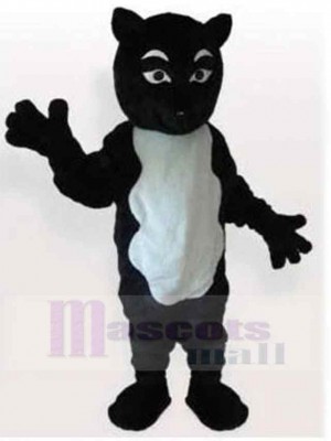 Chat noir et blanc drôle Combinaison Costume de mascotte Animal