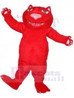 Peluche Chat Rouge Déguisement Mascotte Animal Adulte