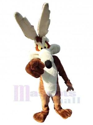 Coyote Loup blanc et brun drôle Costume de mascotte Animal