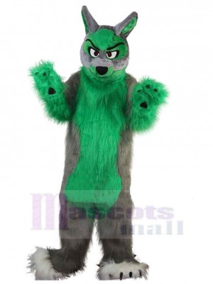 Puissance Loup vert et fort Costume de mascotte Animal