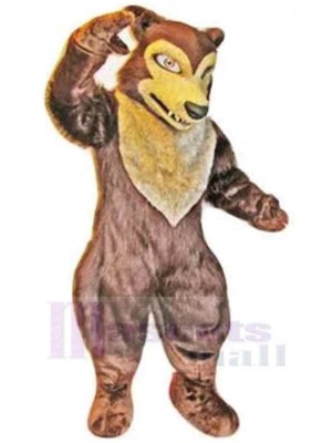 Loup brun fort Déguisement Mascotte Animal Adulte