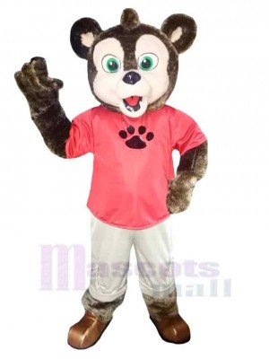 Wiley le loup Costume de mascotte Animal aux yeux verts