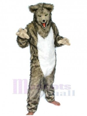 Fursuit de loup féroce Costume de mascotte Animal