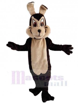 Loup brun foncé Costume de mascotte Animal
