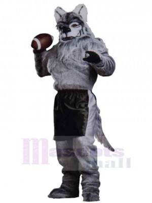 Haute qualité Loup gris en peluche Costume de mascotte Animal