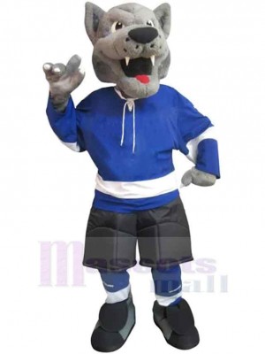Loup gris Costume de mascotte Animal Pour la Ligue