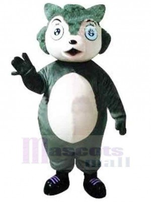 Loup aux grands yeux adorables Costume de mascotte Animal