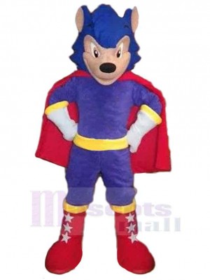 Loup Super Bleu Costume de mascotte Animal