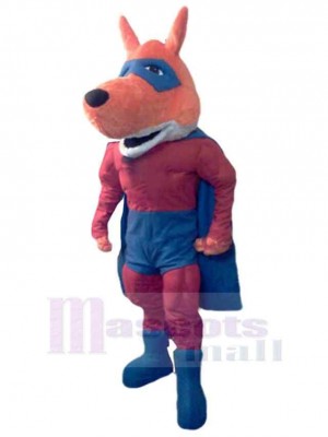 Super Loup orange Costume de mascotte Animal