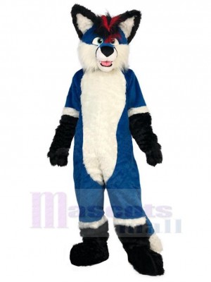 Loup bleu de haute qualité Costume de mascotte Animal