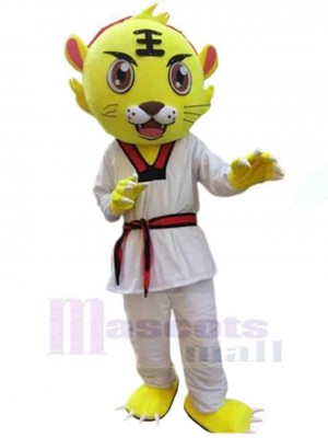 Taekwondo Tigre Jaune Costume de mascotte Animal