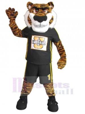 Tigre brun universitaire Costume de mascotte Animal