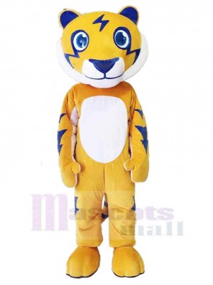 Tigre jaune amical Costume de mascotte Animal