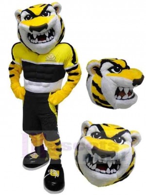 Tigre Fort Dents Acérées Costume de mascotte Animal