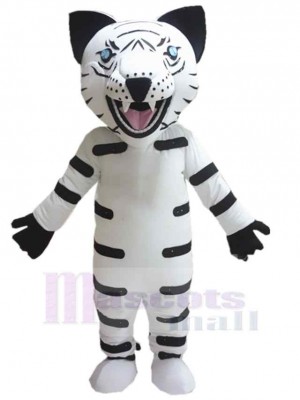 Tigre blanc féroce Déguisement Mascotte Animal Adulte