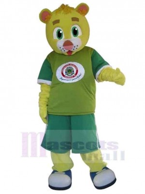 Petit tigre Costume de mascotte Animal aux yeux verts