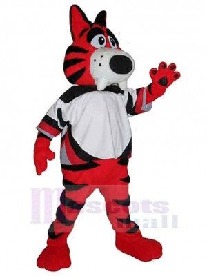 Tigre noir et orange drôle Costume de mascotte Animal