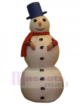 Bonhomme de neige géant Mascotte Costume Dessin animé