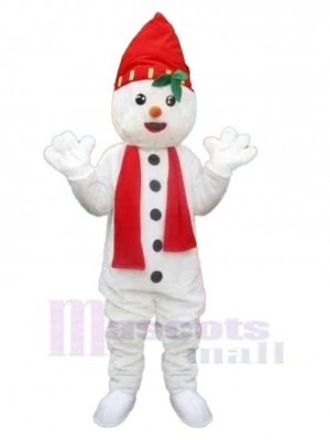 Bonhomme de neige costume de mascotte