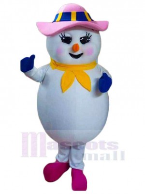 Bonhomme de neige costume de mascotte