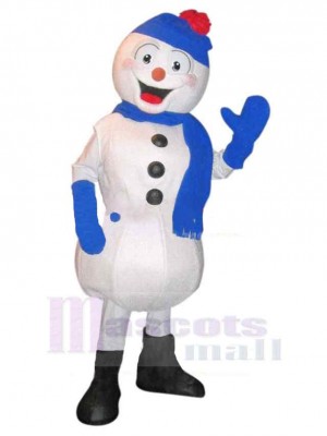 Bonhomme de neige costume de mascotte