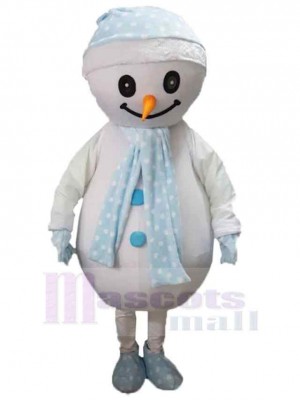 Bonhomme de neige costume de mascotte