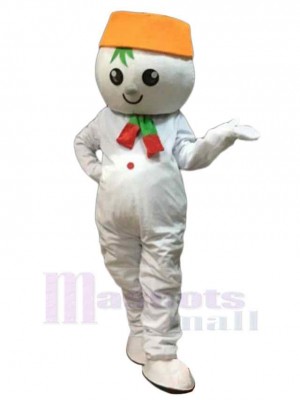 Bonhomme de neige costume de mascotte