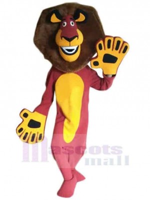 Slim Alex le Lion Mascotte Costume Dessin animé
