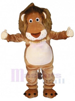 Peluche Lion Marron Mascotte Costume Animal Adulte